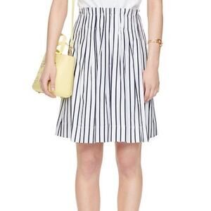 Kate Spade Broome Street Striped Cotton Skirt